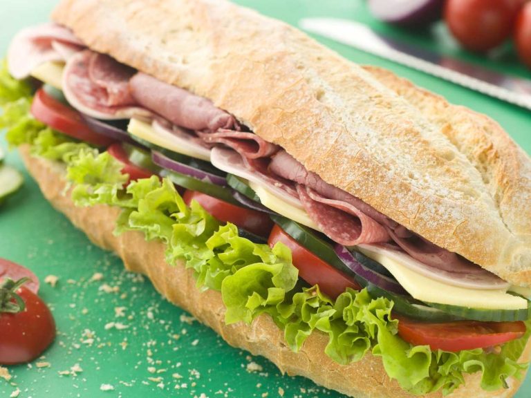 Subway Sandwich Menu 2024